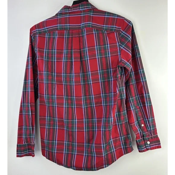 Vineyard Vines Tucker Tartan Plaid Shirt Classic Red Button Down Top Men's Small - Picture 8 of 10